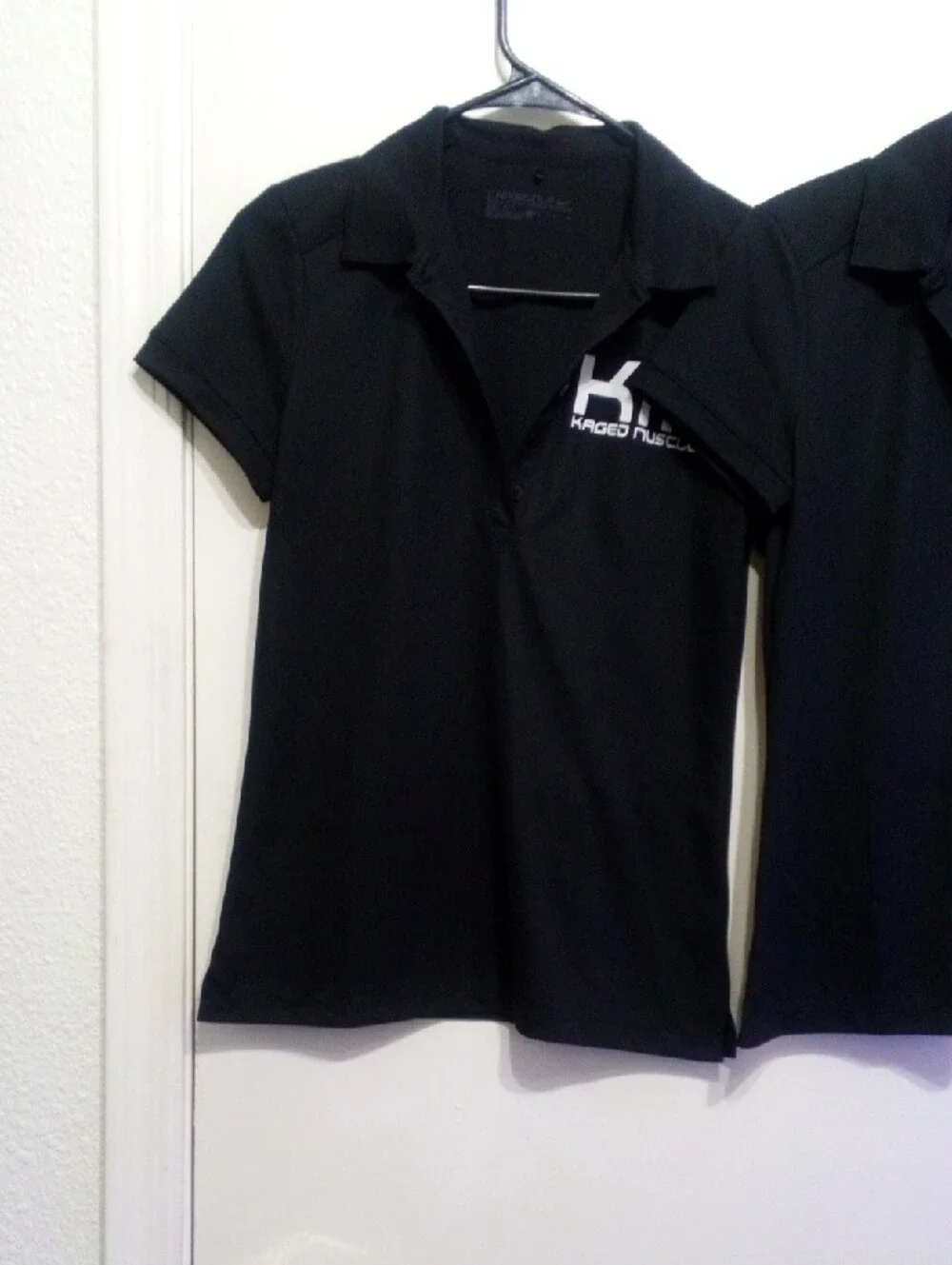 2 Nike Black Dri-FIT Golf Tees